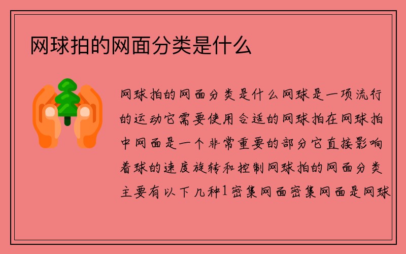 网球拍的网面分类是什么